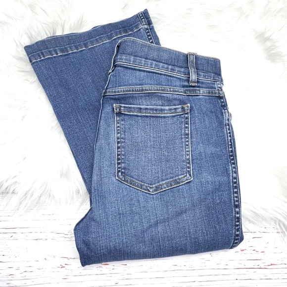 👖|•SPANX•| Stretch Flare High Rise Pull On Jeans Size Medium L33👖 - Picture 8 of 10